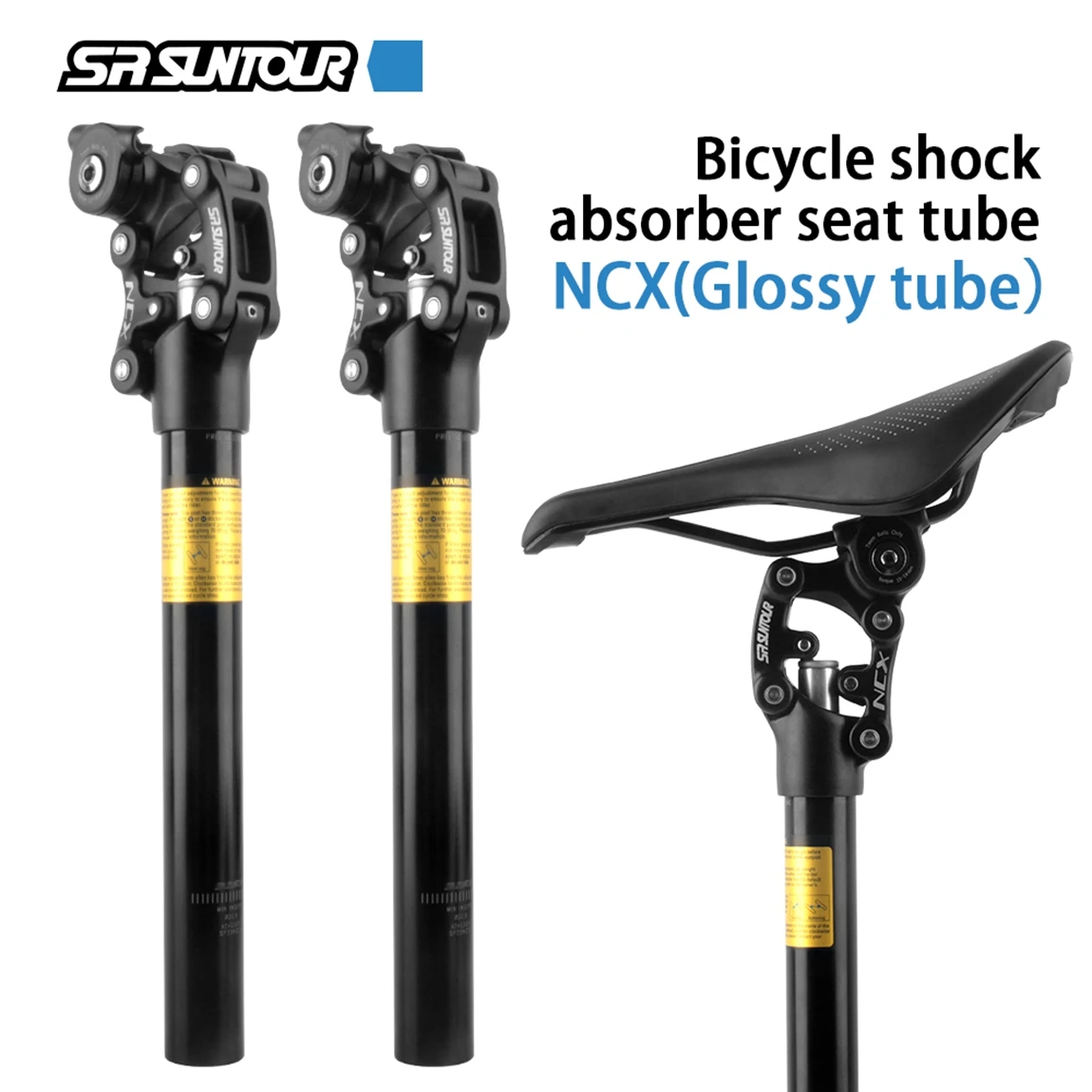 SR SUNTOUR NCX MTB Seatpost Shock Absorber 350mm Bicycle Dropper 30.9mm 31.6mm 33.9mm Mountain Bike Suspension Seat Tube