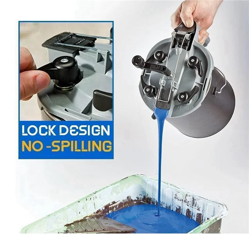 ABUL-4X 1L Automotive Vernice E Rivestimento Miscelazione Limetta Copertura Agitatore Miscelatore Vernice Strumenti Miscelazione Mate Vernice Coperchio Agitatore Strumento