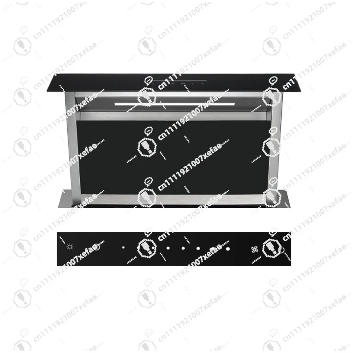 Range hood 60cm 90cm Pull-down ventilated range hood, desktop automatic lift kitchen range hood 90cm
