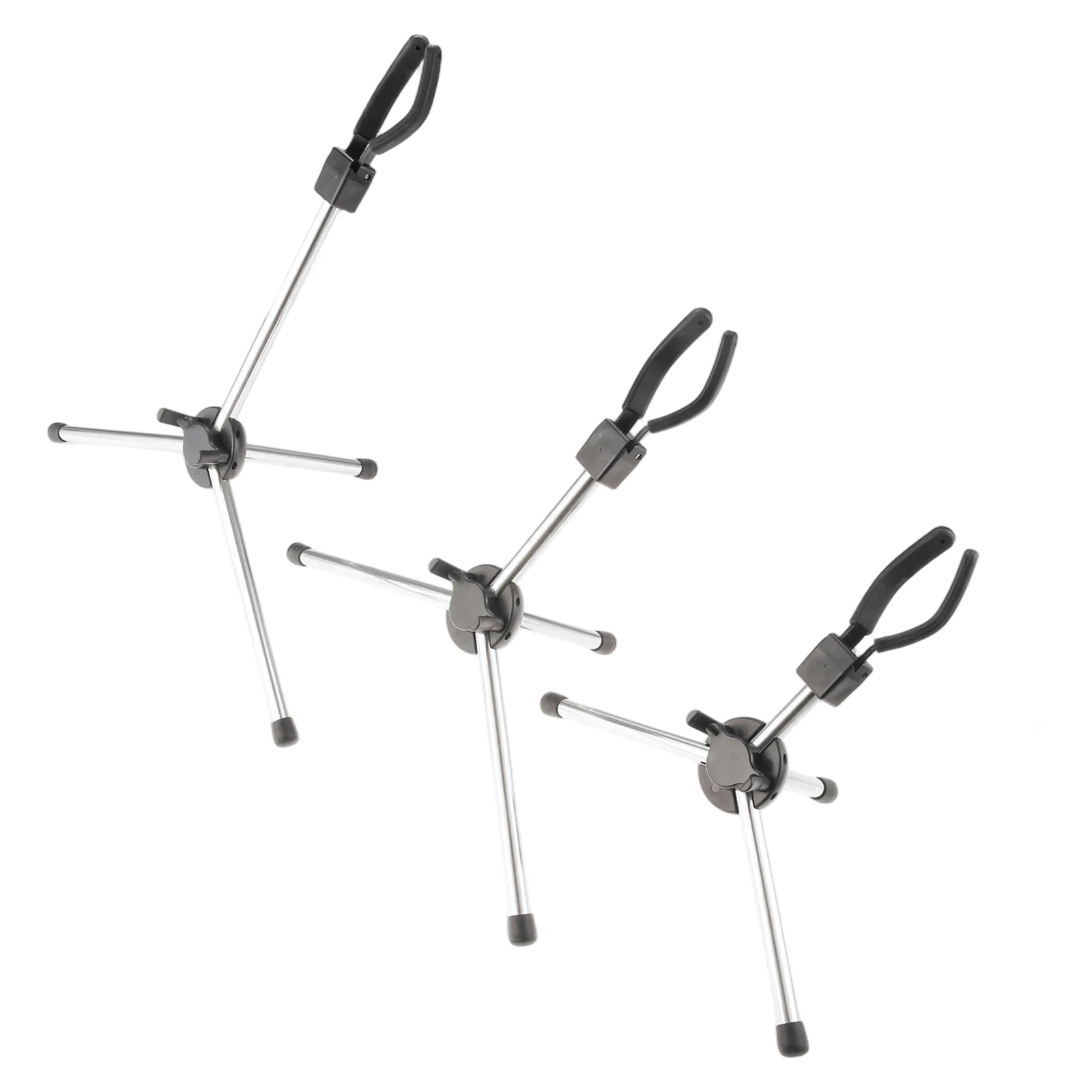 Alto/Tenor/Soprano Saxophone Stand Foldable Portable Metal Sax Stand with Non-Slip Feet and Padded Holder Compact Tripod Design