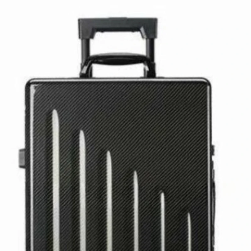 カーボンファイバー製、耐衝撃・耐摩耗性、パスワードロック付き、出張・搭乗用ユニバーサルホイールスーツケース