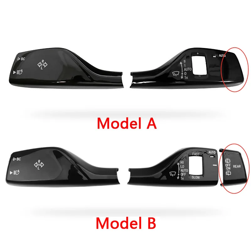 Car Accessories Steering Wheel Turn Signal Wiper Switch Lever Cover Trim Stickers For BMW X1 X2 X3 X4 X5 X6 X7 1 2 3 5 7 Series