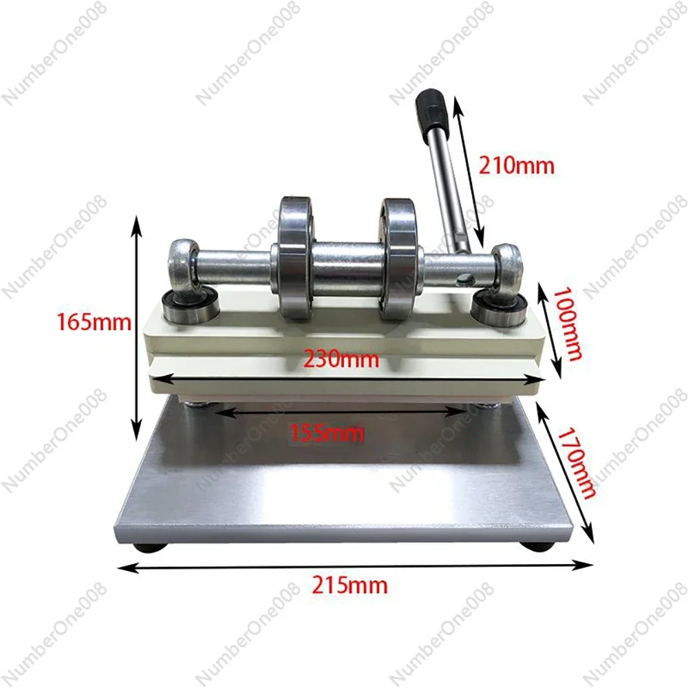 Double Wheel Hand Leather Cutting Machine Photo Paper PVC/EVA Sheet Cutter DIY Leather Die Cutting Machine Punching Manual Press