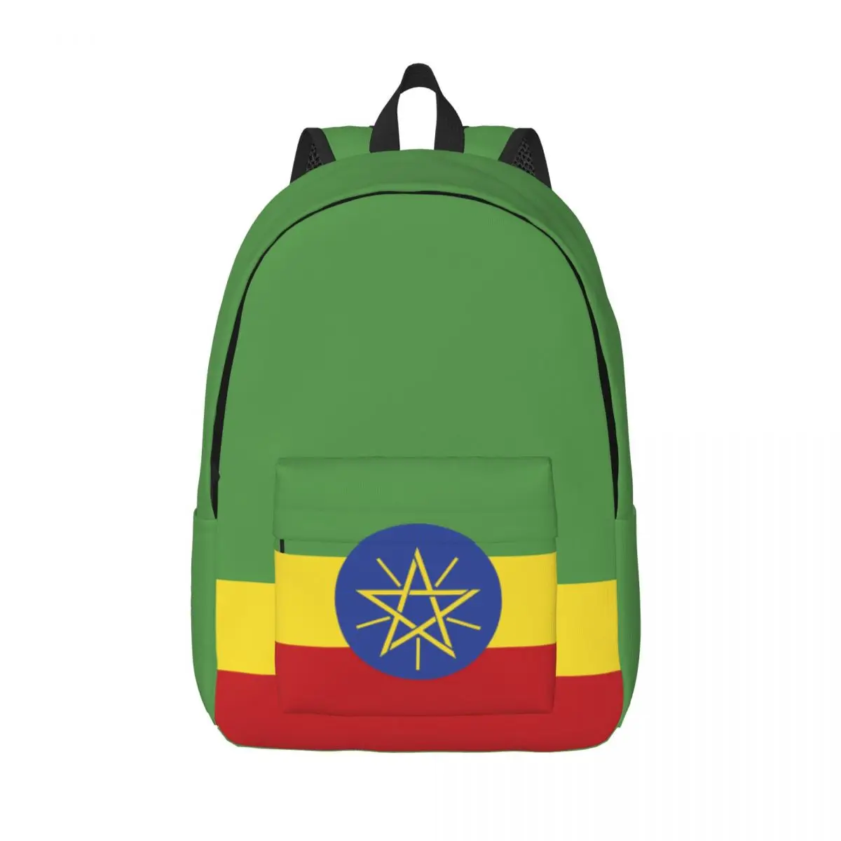 

National Flag Of Ethiopia Backpack Fashion Fashion Backpacks Student Unisex Daily Big High School Bags Designer Rucksack