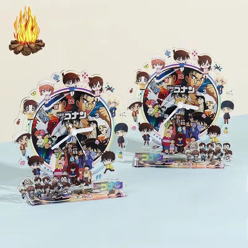 Detective Conan Desktop Clock Calendar Ornament Cartoon Animation Creative Acrylic Human Shape Stand Creative Accessories Gift