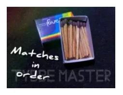 Matches in order by Tybbe master - Magic tricks (Instant Download)