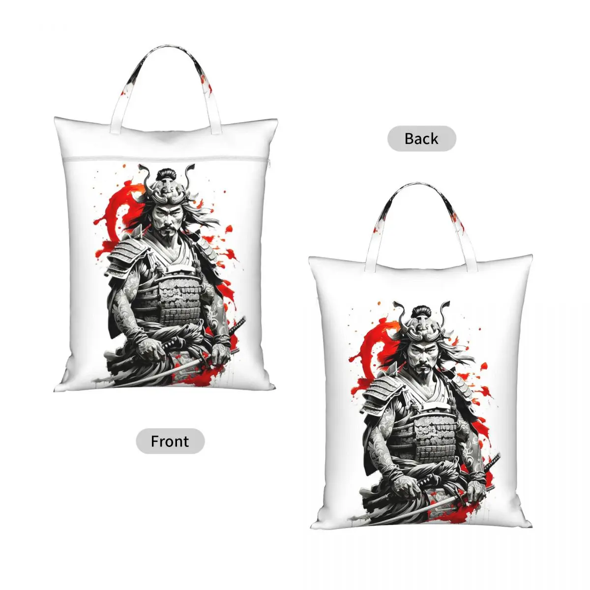 Japanese Samurai Warrior Laundry Collector Folding Laundry Basket Large Storage Washing Basket Home Organizer