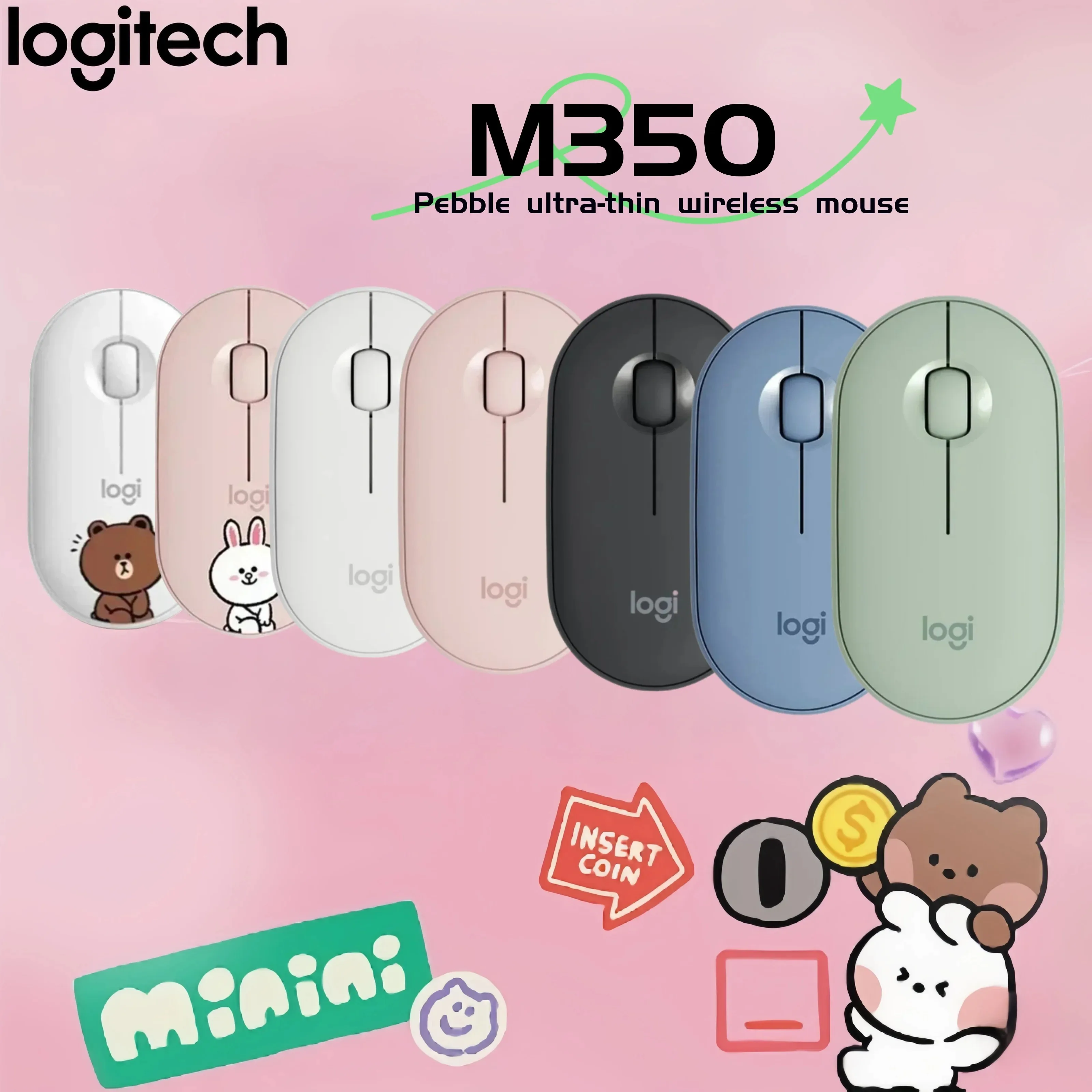 

MX3S 8K DPI Precision+POP/Pebble M350 Ergonomic Design, Five Mouse Responsibility Wireless Stable Connection +M221 Programmable