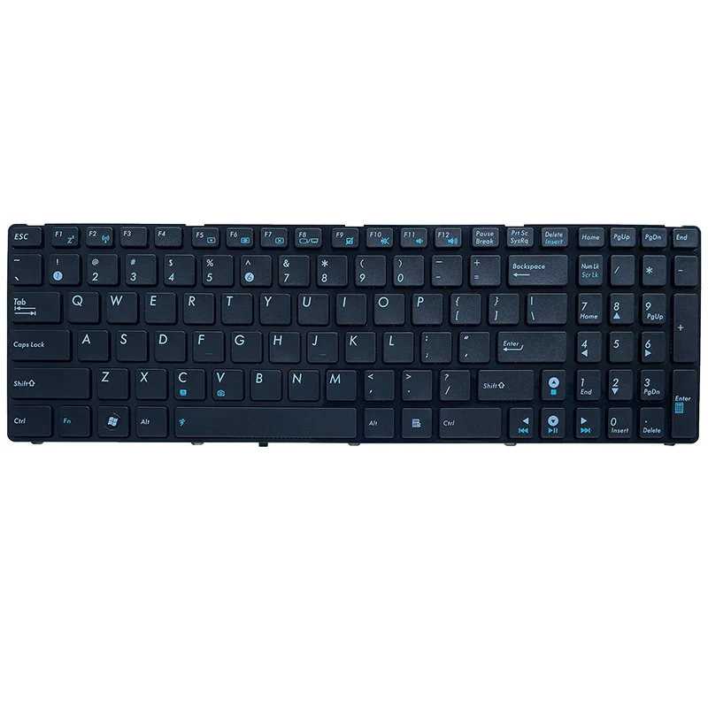 GZEELE new English US laptop Keyboard for ASUS G53J G53Jg G53JW G53S 0KN0-J71US06 04GN0K1KUS00-6 SG-38500-XUA 0KNO-H71US11 G53SW