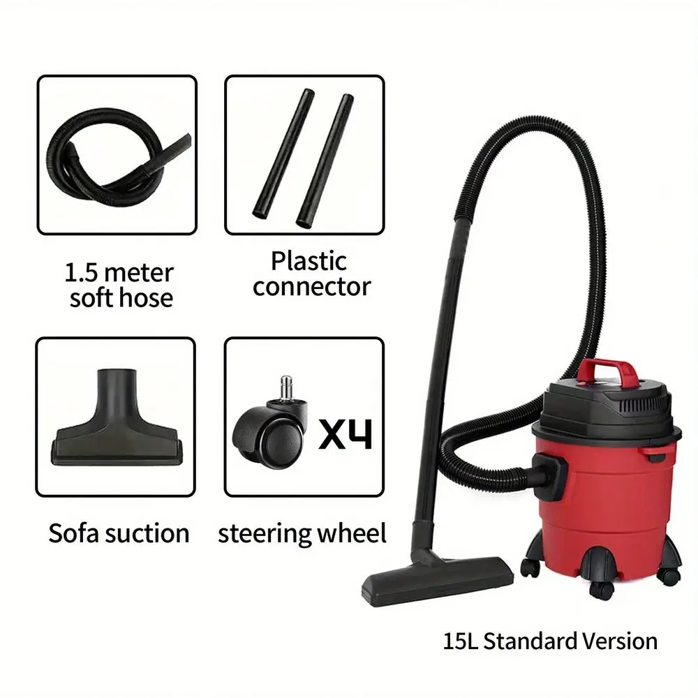Model 3In1 Wet And Dry Vacuum Cleaner, US Standard 110V Plug, HighPower Car Vacuum,Eper, 18kPa Suction, Efficient Filtration Sy