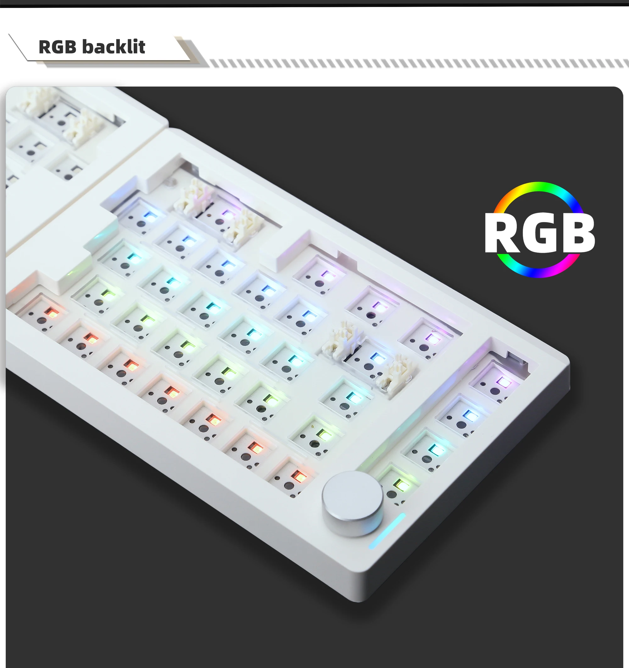 ZUOYA GMK70 separate Gaming Mechanical Keyboard kit VIA/Qmk 3-Mode