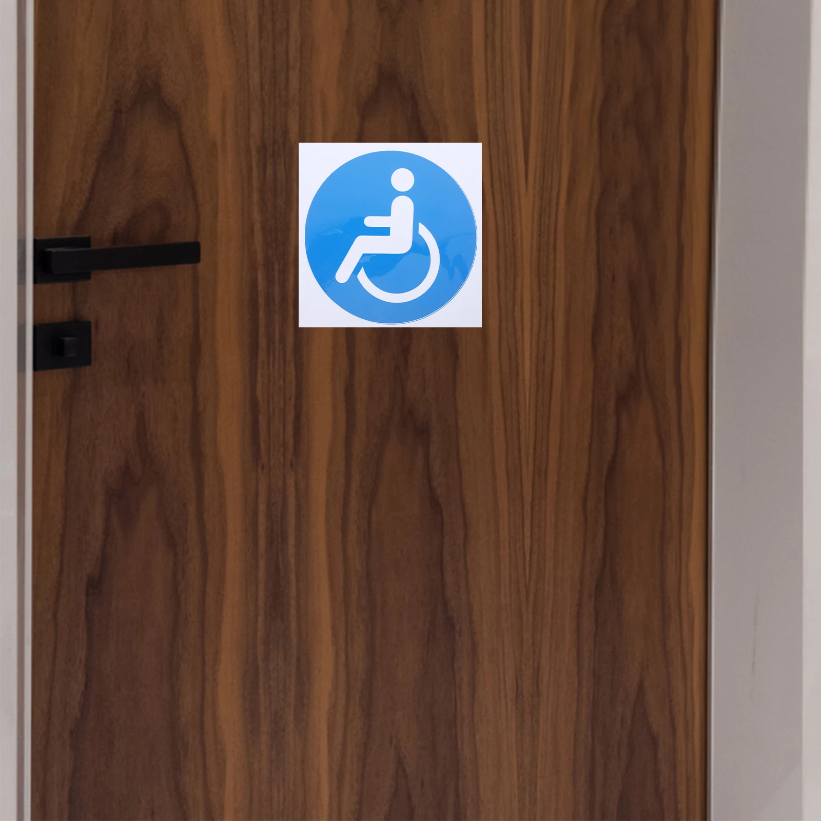 

4 Pcs Elderly Wheelchair Logo Sticker Stickers Disable Sign Adhesive Disabled Decals