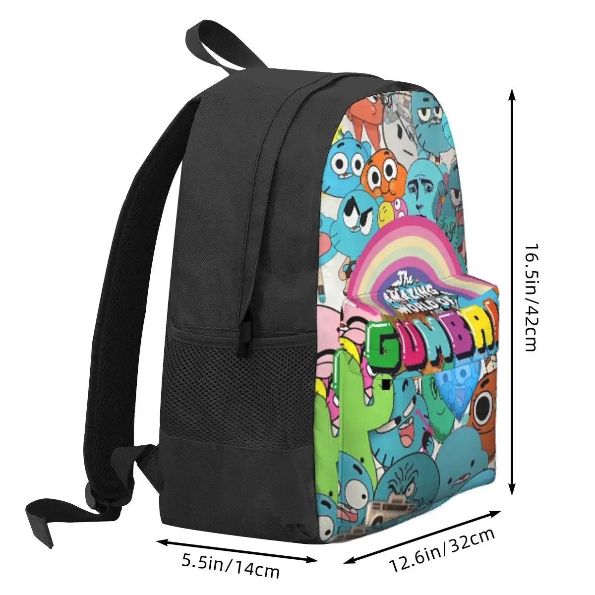 The Amazing World Of Gumball Backpack Daypack Large Capacity Boys Girls BookBag School Bag Shoulder Bags for Men Women