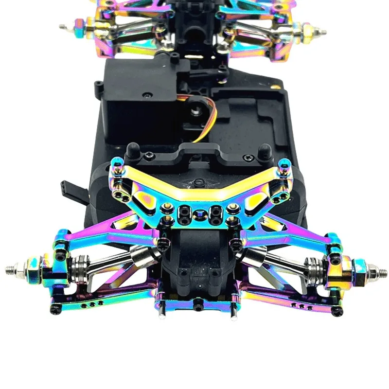 

FOR MJX Hyper Go 14304 14303 14302 14301 RC Car Metal Parts Steering Cup Upper Lower Swing Arm Set Shock Tower Bracket Upgrade P