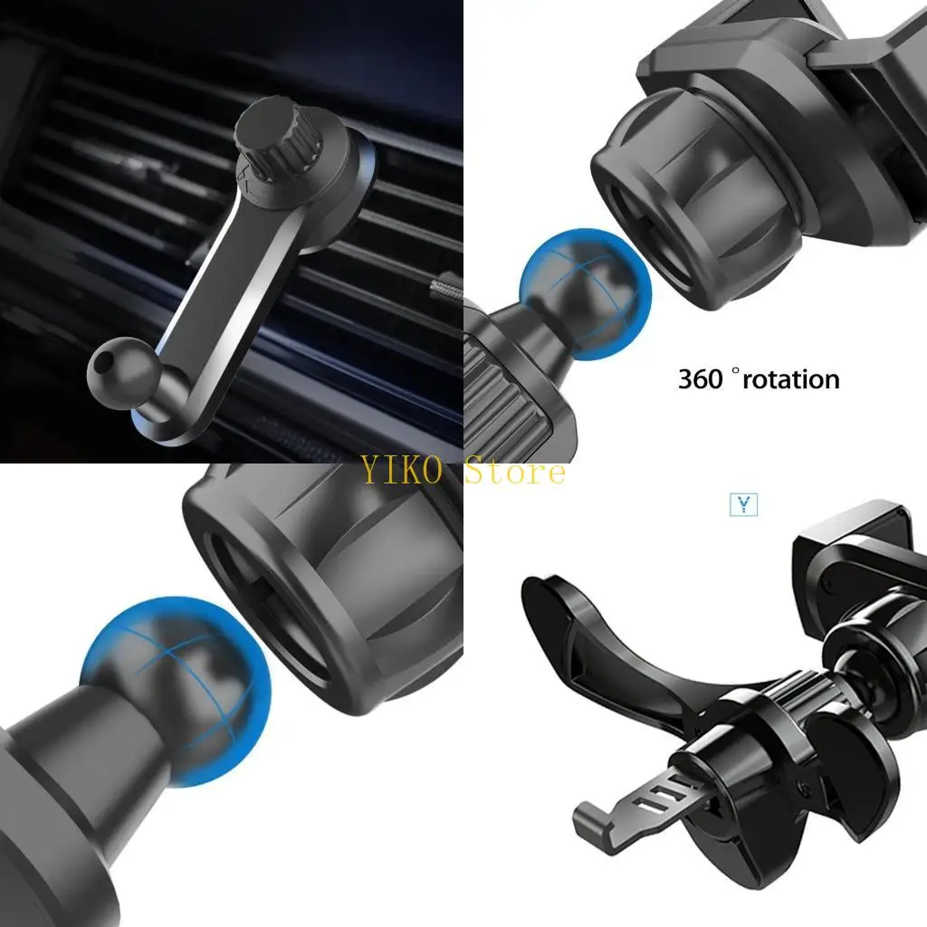 K32C Car Air Vent Mount Clip Adapter Universal 17mm Ball for Head Phone Holder Stand for Car Extension Support Bracke
