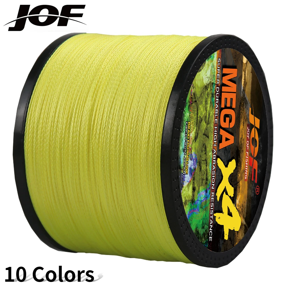 300/500M 4-strand Carp Fishing Line Multifilament Smooth PE Braided 10-80LB Trolling 10 Colors Wear-resistant Fast Water Cutting