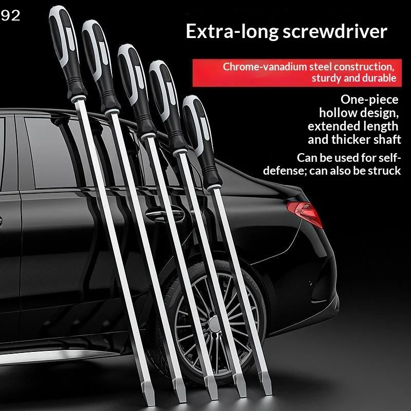 Extra Long Demolition Screwdriver 16 Inch 580MM Chrome Vanadium Steel Heavy Duty Slotted For Car Repair ToolCentury House