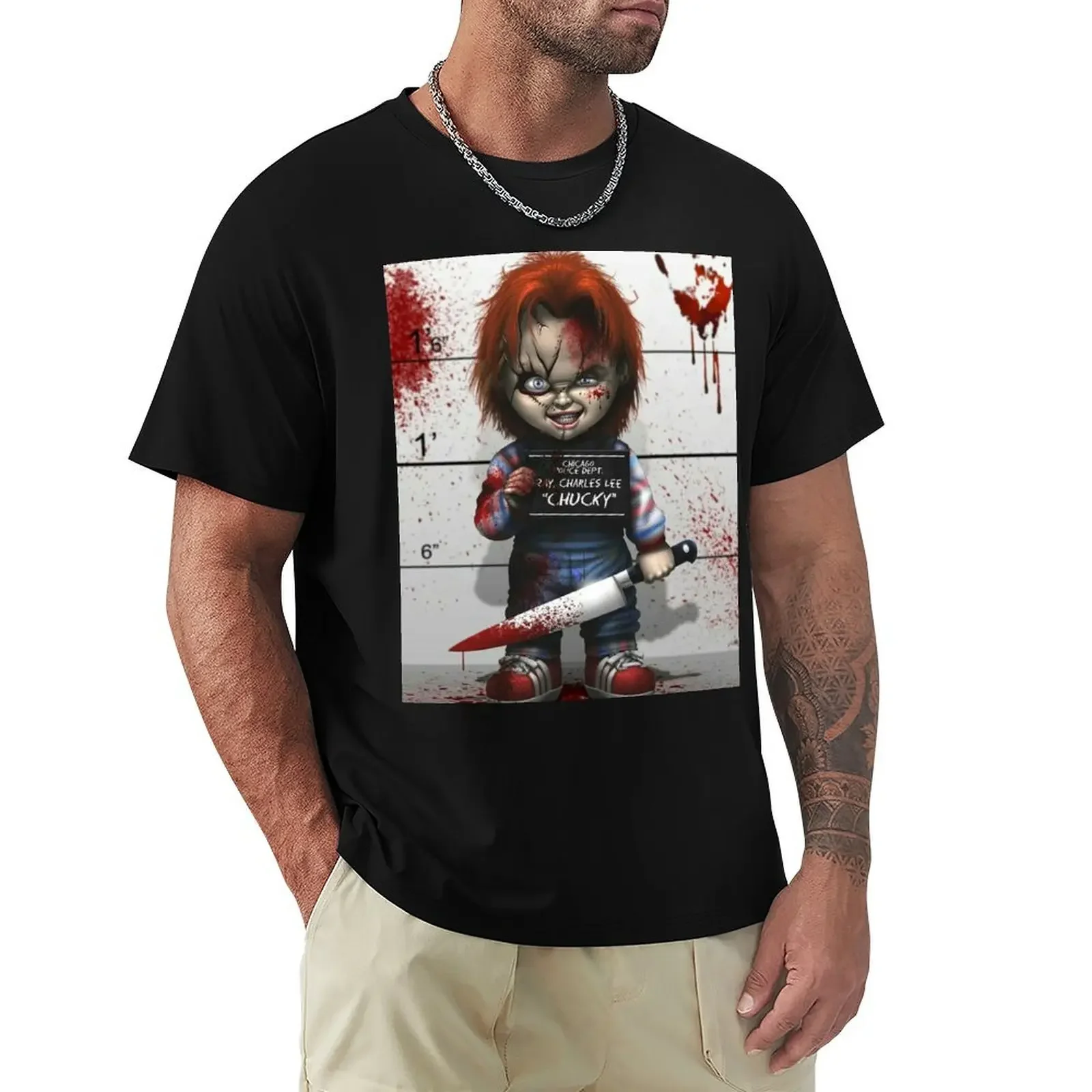 

Chucky from Childs play T-Shirt customs quick drying boys animal print mens workout shirts