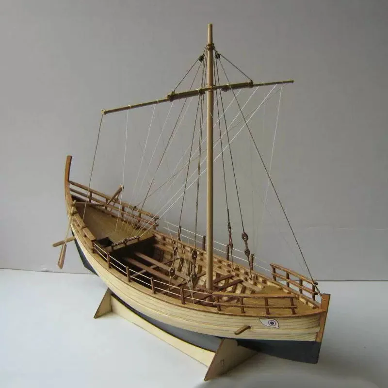 1/43 Ancient Greek Ship Kyrenia Full Rib Wooden Model Kit DIY Hand-assembled Ship Model Toy Gift Sailboat Ornament Collection