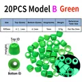 B20pcs Green 6X5