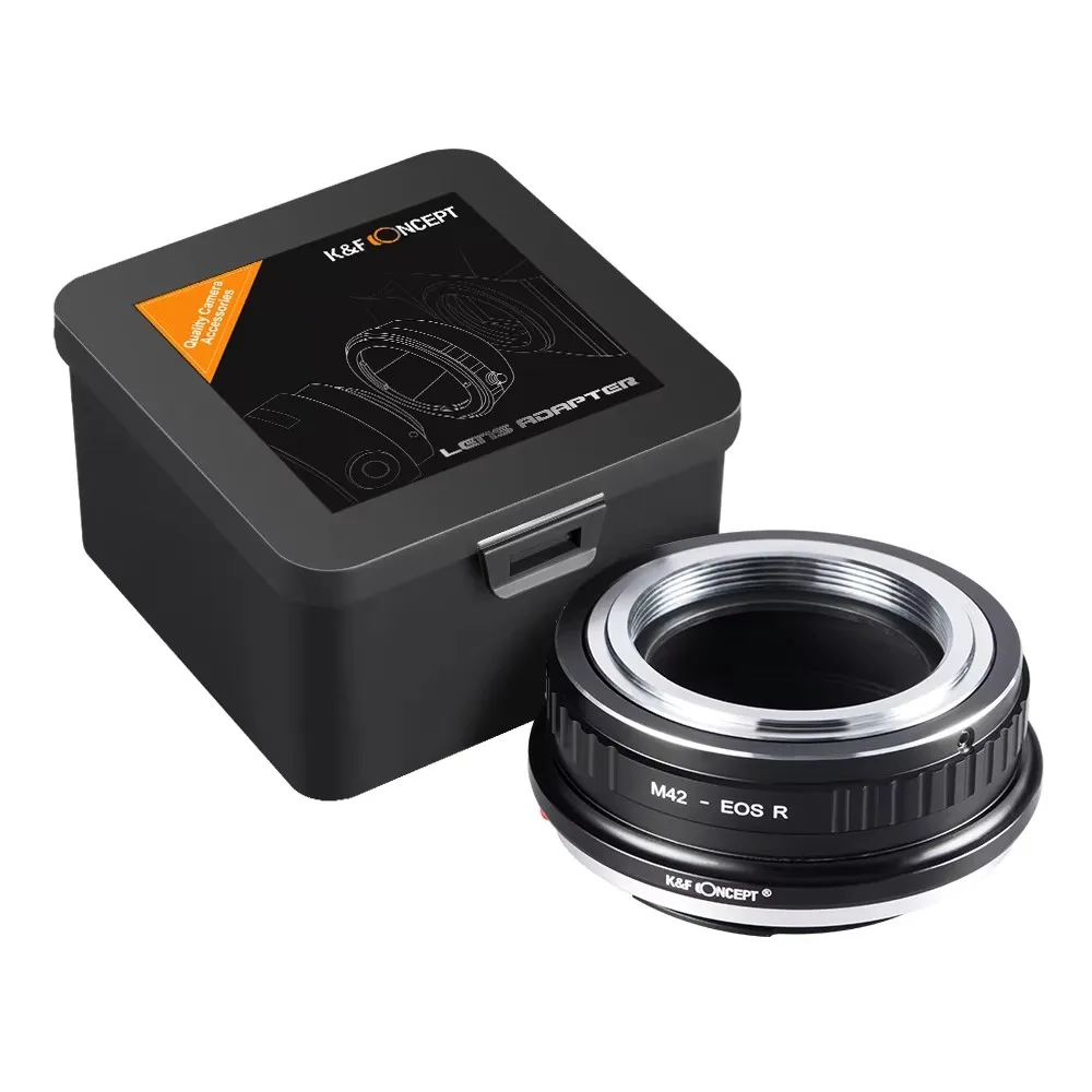K&F Concept Adapter for M42 Screw Mount Lens to Canon EOS RF Screw Mount Camera EOS R RP R10 R100 R3 R5 R50 R6 MARK2 R7 R8 RP