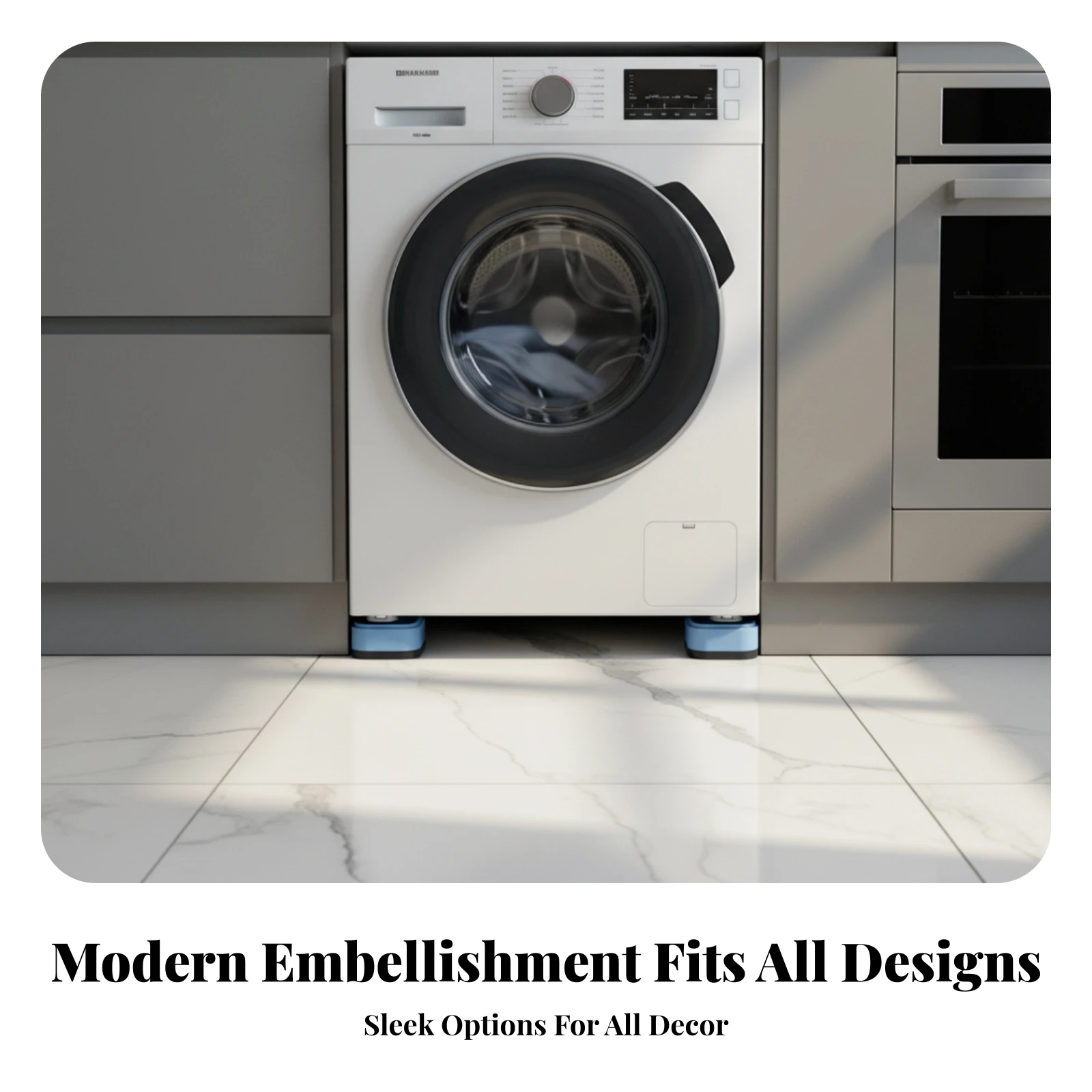 4 Pieces Washing Machine Feet Stackable Washer Support Feet Washing Machine Foot Pad Raised Home Appliance Part Non-Slip view 5
