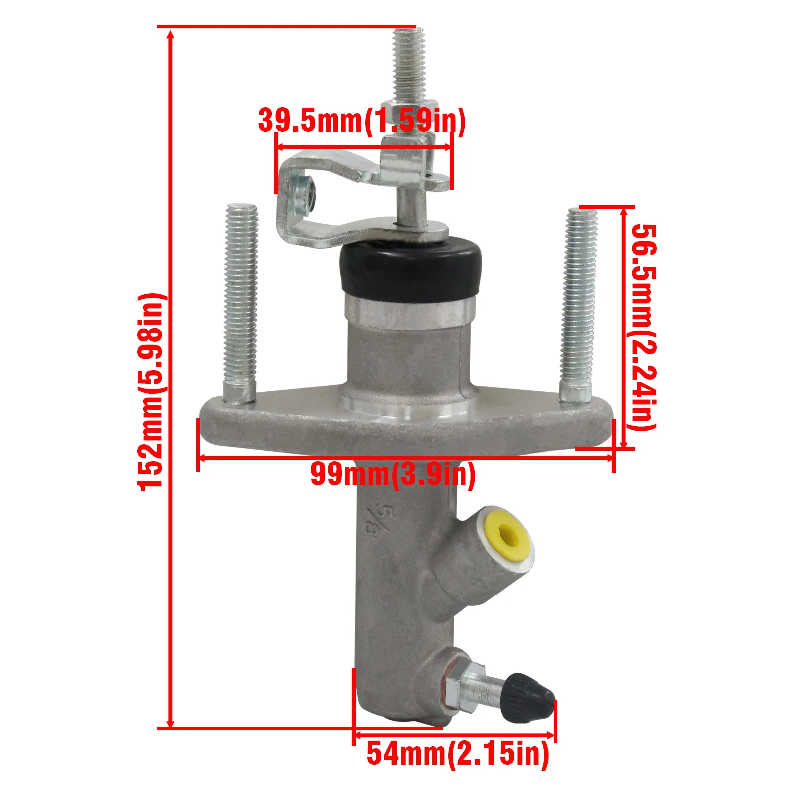 Aluminum Clutch Master Cylinder Reservoir for Honda Civic EG 92-95 EK 96-00 Integra DC2 94-01 CRX GSR Si Type R YX03403