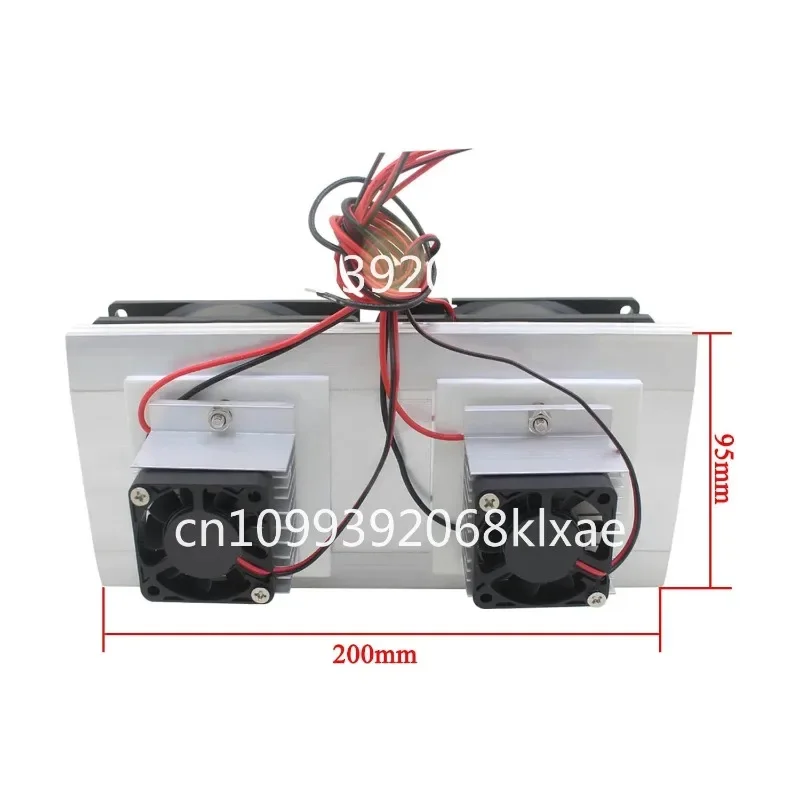 Dual core DIY cooling system Semiconductor refrigeration kit Thermoelectric Paltier incubator 12V