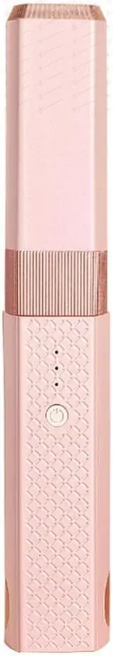 

Portable Cordless Hair Straightener 2 in 1 Mini Ceramic Flat Iron Curler USB-C Rechargeable Travel (Pink,Green)