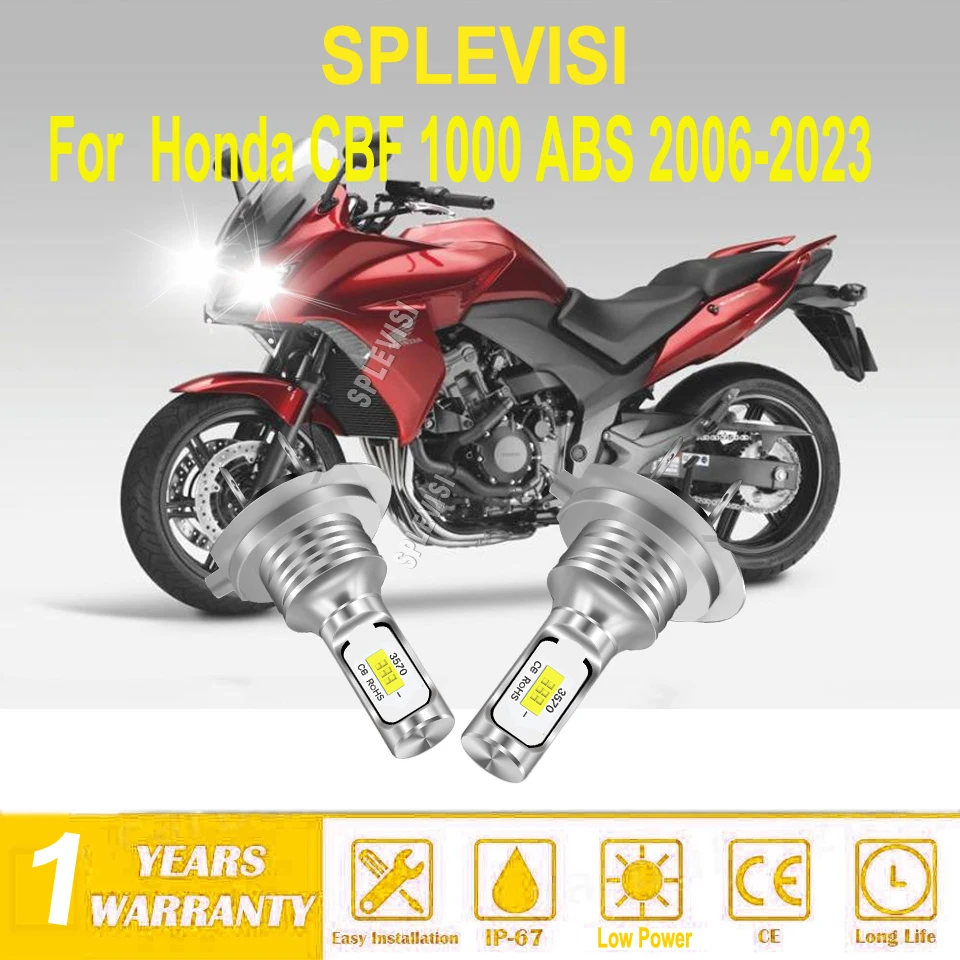 motorcycle led headlight H7 -no blind or glare oncoming traffic For Honda CBF 1000 ABS 2006 2007 2008 2009 2010 2011 2012-2023