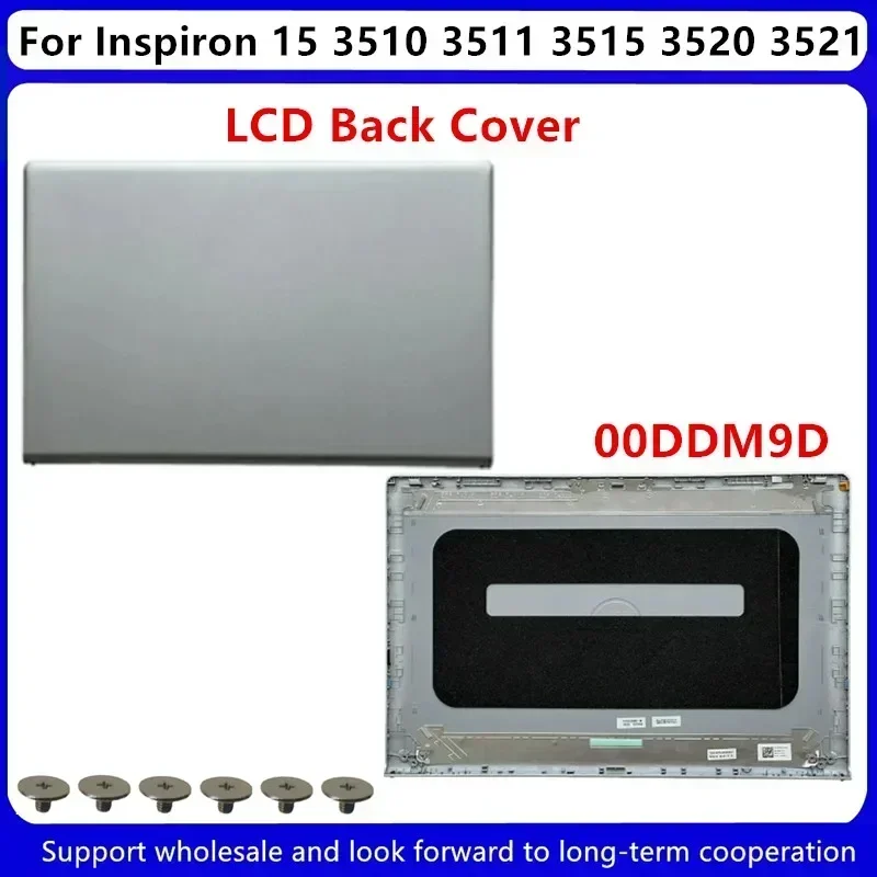 New For Dell Inspiron 15 3510 3511 3515 3520 3521 LCD Back Cover 00DDM9D/00WPN8/ Bezel 09WC73/ Palrmestm / Hinges 02CF3G 0RFKD3