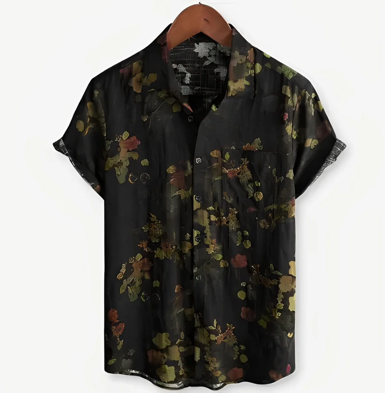 12 Color Men\'s New Floral Print Shirts Hawaii Daily Wearing a high-quality large size shirt XS-6XL fast delivery