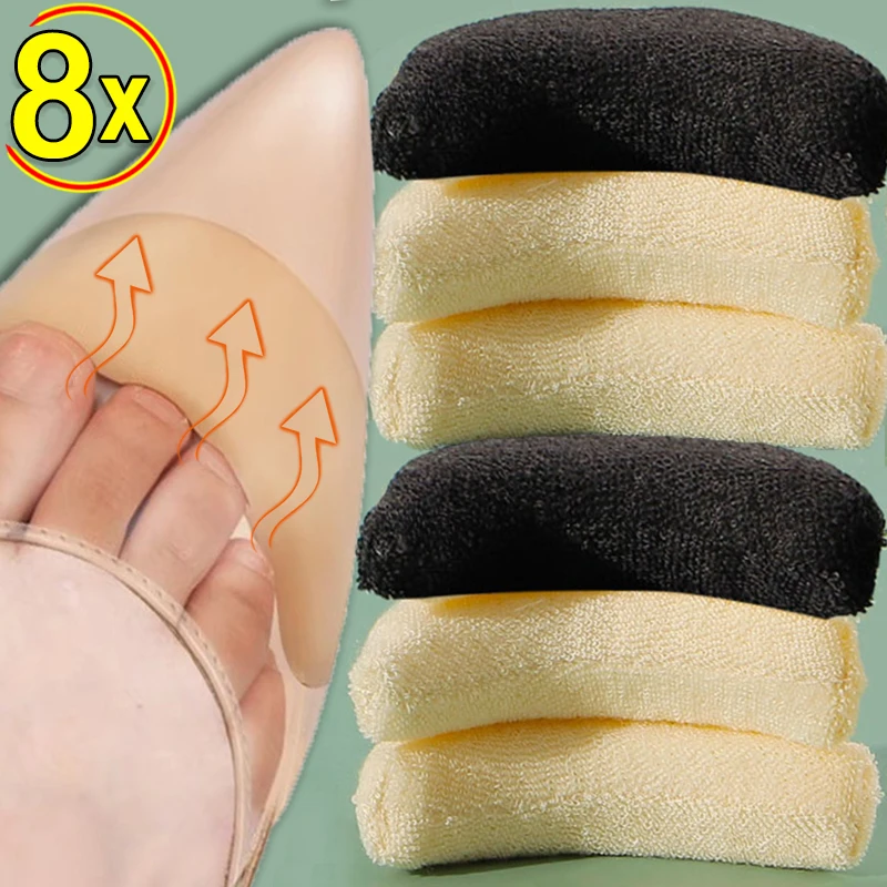 

8pcs Sponge Forefoot Insert Pads Women Pain Relief High Heel Insoles Reduce Shoe Size Accessories Filler Protector Adjustment