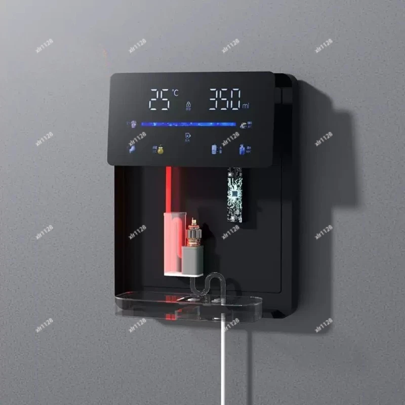Household Pipeline Water Heater, Wall Mounted Instant Heating Dispenser with Bottled Water Support