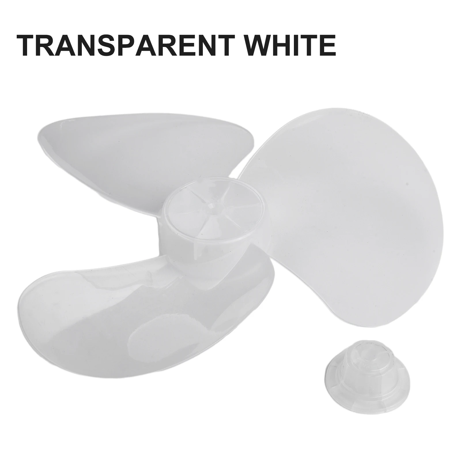 12 Plastic Fan Blade, Three Leaf Design, High Temperature Resistance, Easy to Clean, Compatible with Stand and Desk Fans