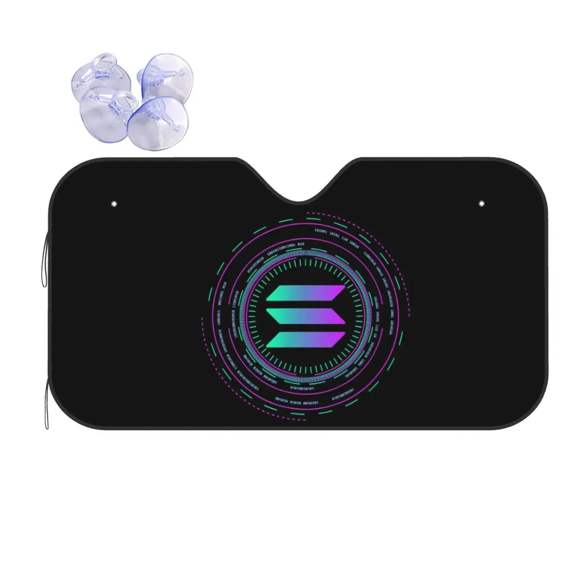 

Solana Cryptocurrency - Solana SOL Sunshade Windscreen Car Front Windshield Window Sun Visor Accessories Covers