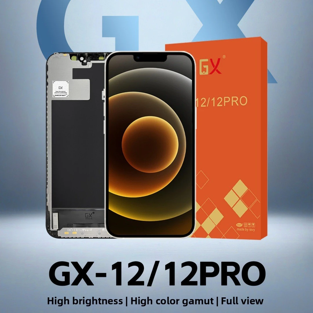 GX 100% OLED Brand For iPhone X XS 11 12 13 14Pro Max Display True Tone With 3D Touch Screen For iPhone Replacement With Tools