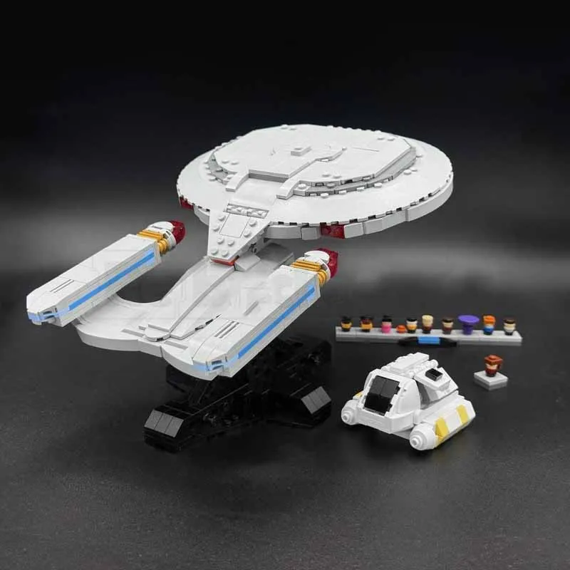 

1062-piece MOC Spaceship with Space Shuttle Module Model DIY Assembly Building Block Toy for Children's Birthday Gift