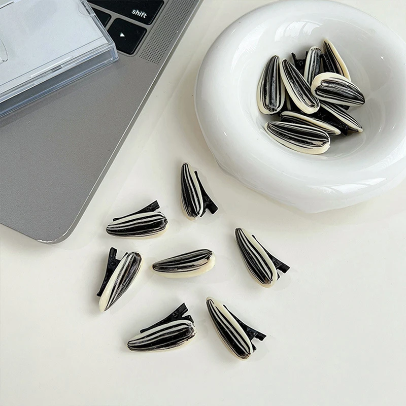 

New Creative Personality Melon Seed Barrettes Hair Clips Funny Food Hairgrips Hairpins Simulation Food Fruit Hairpins