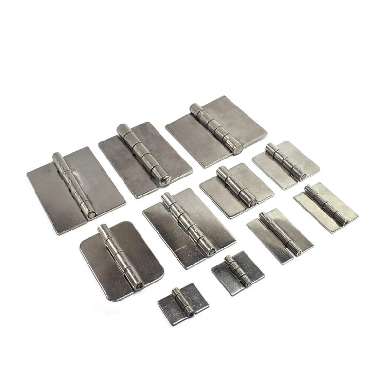 2Pcs  Thickened Stainless Steel 304 Non-Porous Welded Hinge Thickened Industrial Hinge Equipment Heavy Duty Industrial Hinge