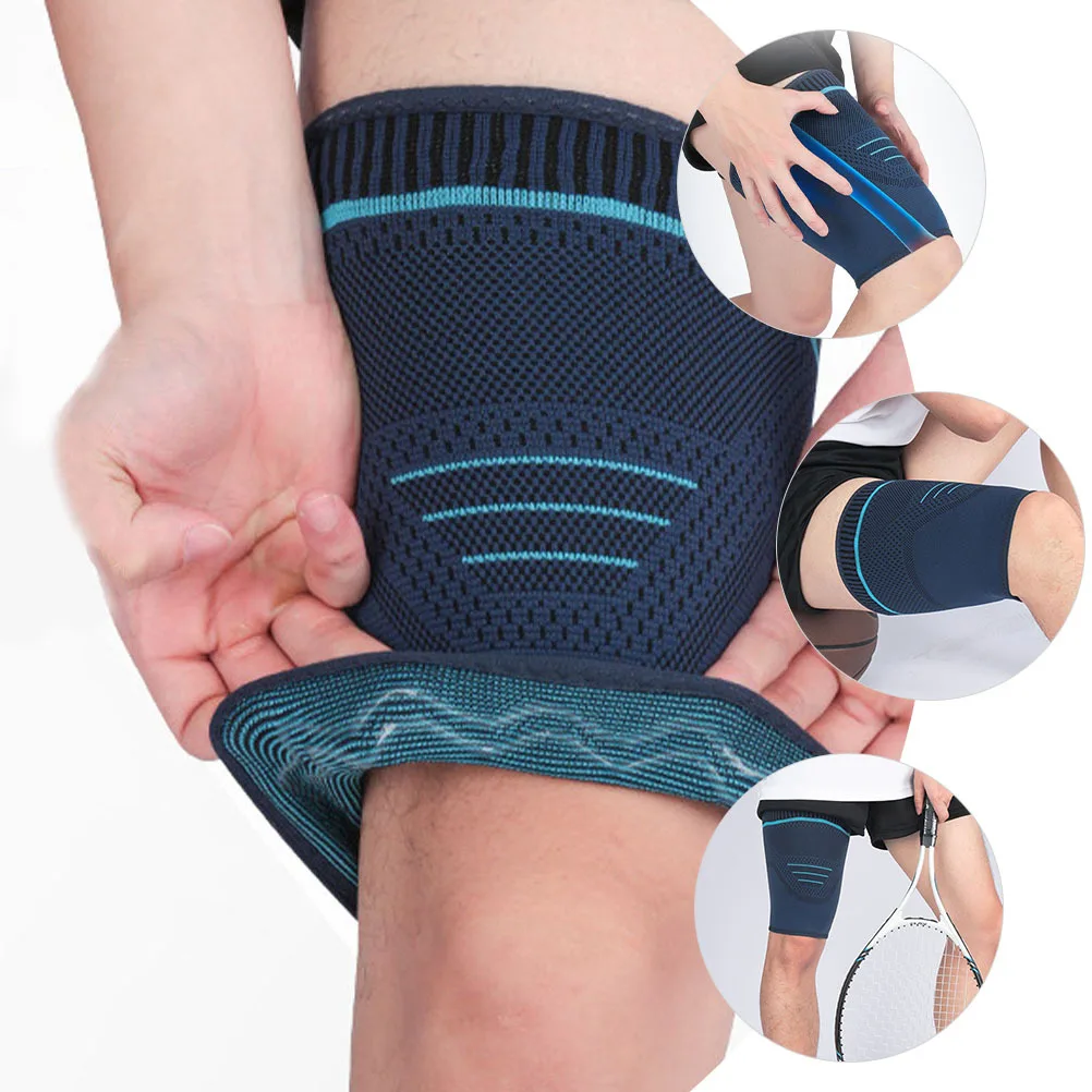 

2Pcs Compression Leg Sleeves Thigh Wraps for Men Sports Cycling Running Basketball Leg Support Outdoor Protector