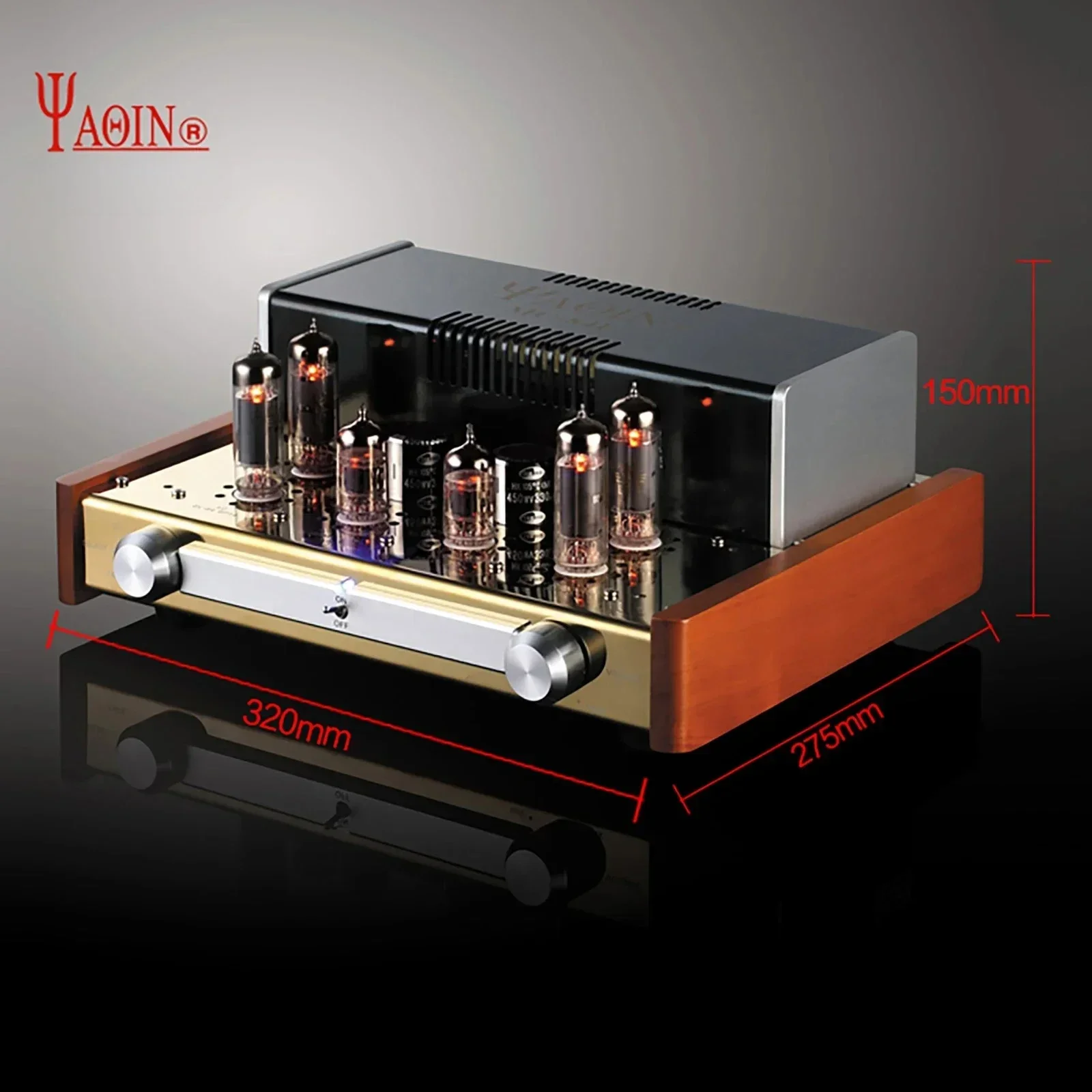 YAQIN MC-84L Bladder Machine EL84 Vacuum Tube Amplifier 12W*2 Fever HiFi Audio High Fidelity Power Amplifier Home