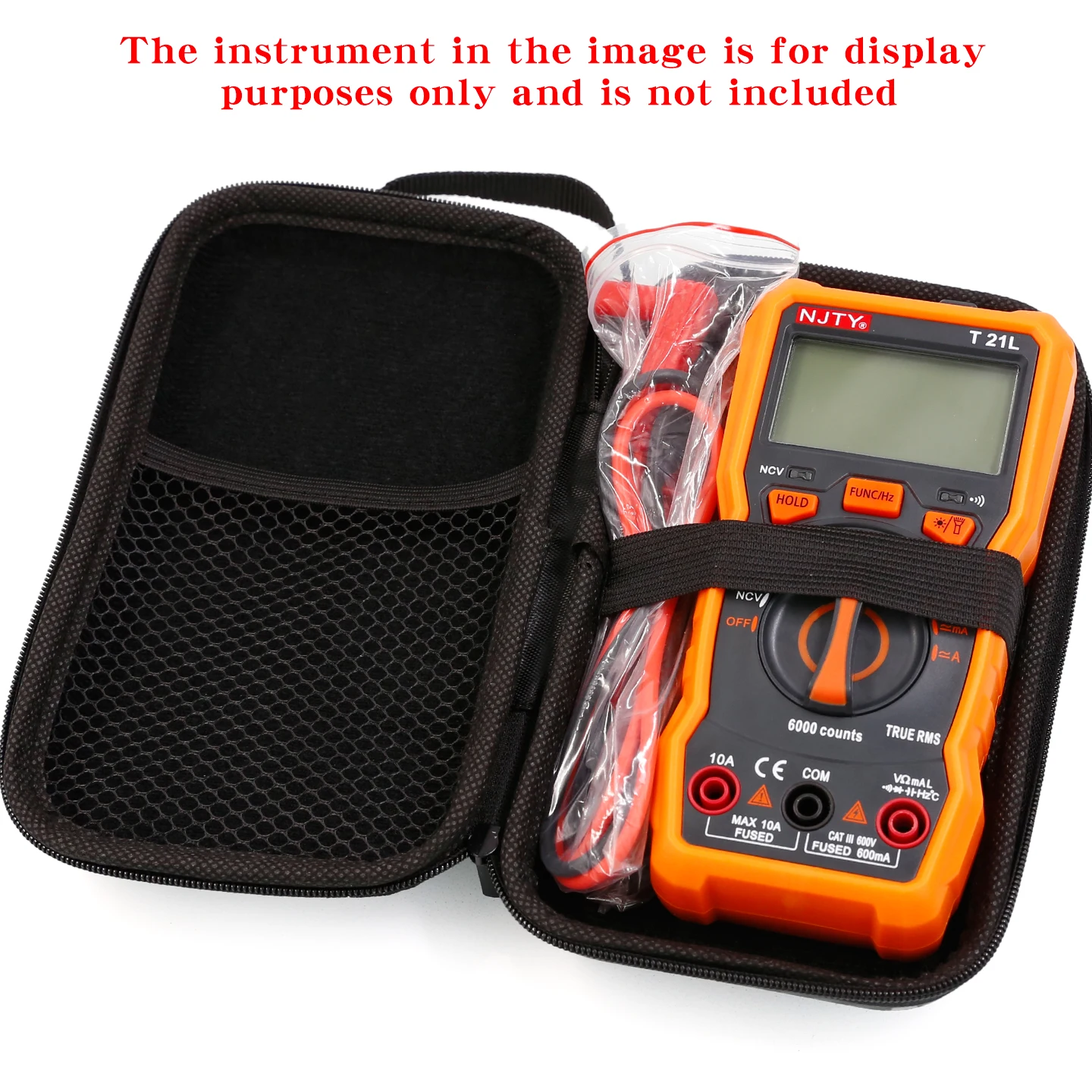 Mini Digital Multimeter Instrument Bag High-End Waterproof Storage Bag Portable Shockproof PU Tool Bag