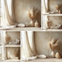 Bohemian Photography Background Window Screen Sofa Room Decoration Newborn Pregnant Woman Portrait Photo Studio Props