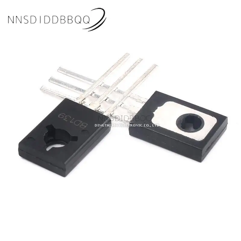 Triodo BD139 NPN BD140 PNP 1.5A/80V TO-126 Transistor de potencia, componentes electrónicos, 10 piezas.