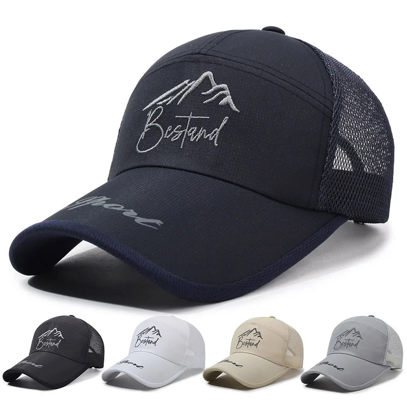 

New Meh For Middle Aged Baeball Cap Summer Caual Veratile Breathable Hat Outdoor Sun Protection Fihing Cap