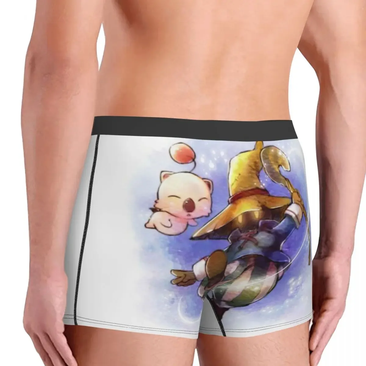 Final Fantasy Vivi & Moguri Fly mutande mutandine di cotone intimo da uomo stampa pantaloncini Boxer slip