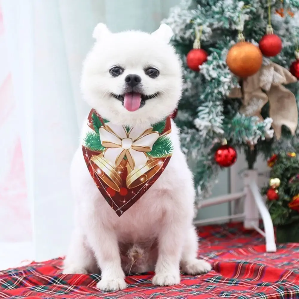 Elegante colar triângulo bandanas lenço de natal traje para animais de estimação cachecol suprimentos para animais de estimação cão bandana acessórios para cães