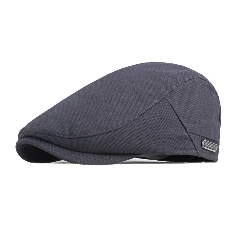 Summer Beret Hat Men Women Breathable Forward Hat for Male Flat Peaked Cap Driver Cabbie Beret Painter Visor Adjustable