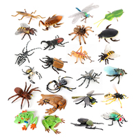 Insect Toy Miniature Insects Figures Animal Figurines Beetle Bee Spider Models Action Figure Plastic Animals Toys for Children